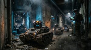 Robots terrestres autonomes Shifters en mission de reconnaissance