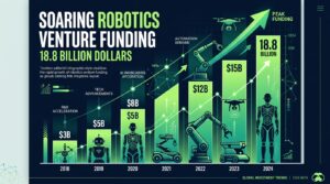Graphique de la hausse record du financement robotique 2026