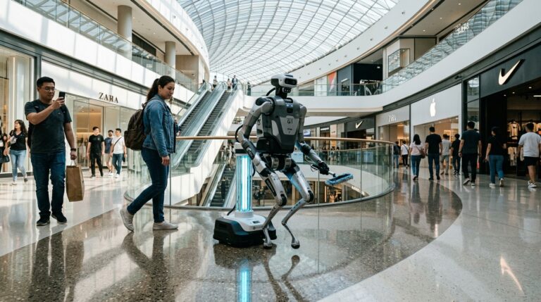 YY Group déploie des humanoïdes Unitree G1 pour nettoyer les centres commerciaux et revendre les données de ses agents à l’IA