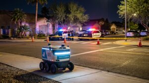 En Arizona, un robot de livraison DoorDash traverse une intervention du SWAT en pleine opération