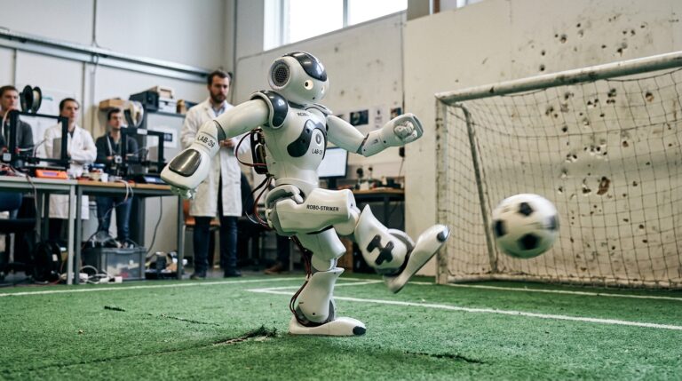 Booster Robotics dévoile le T1, un humanoïde qui frappe le ballon assez fort pour cabosser le mur