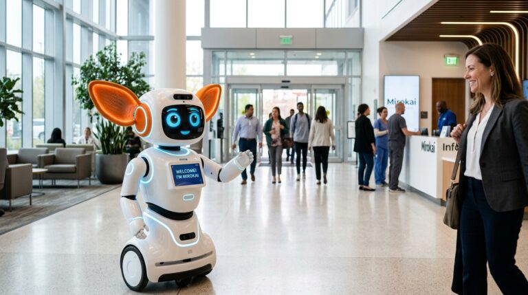 Le robot de service Mirokai d Enchanted Tools