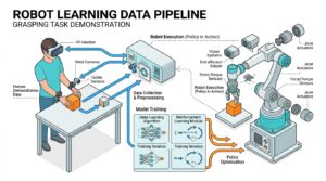 Schema du pipeline de collecte de donnees sans robot XRZero-G0