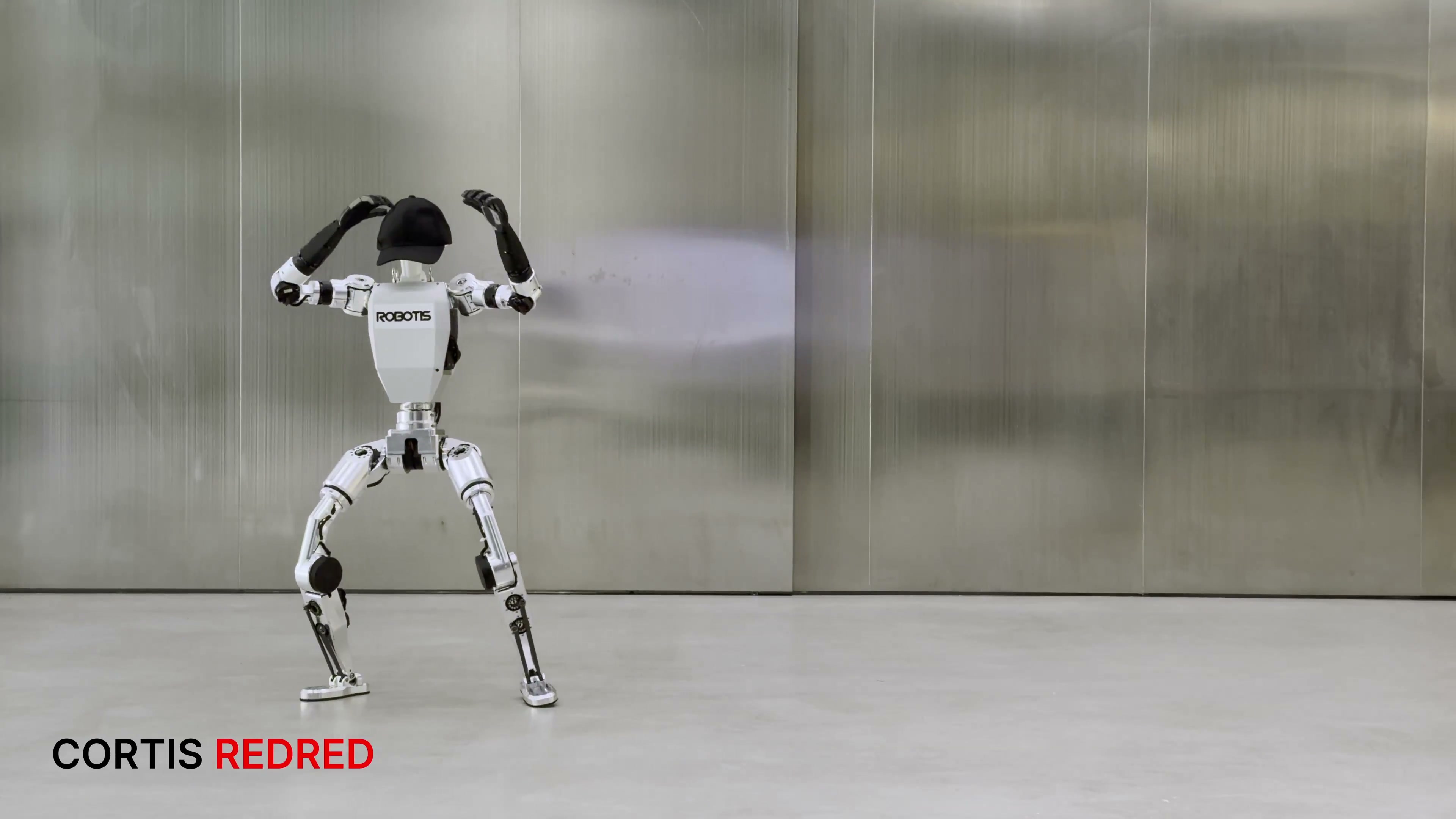 Humanoïde open source AI Sapiens de ROBOTIS en train de danser