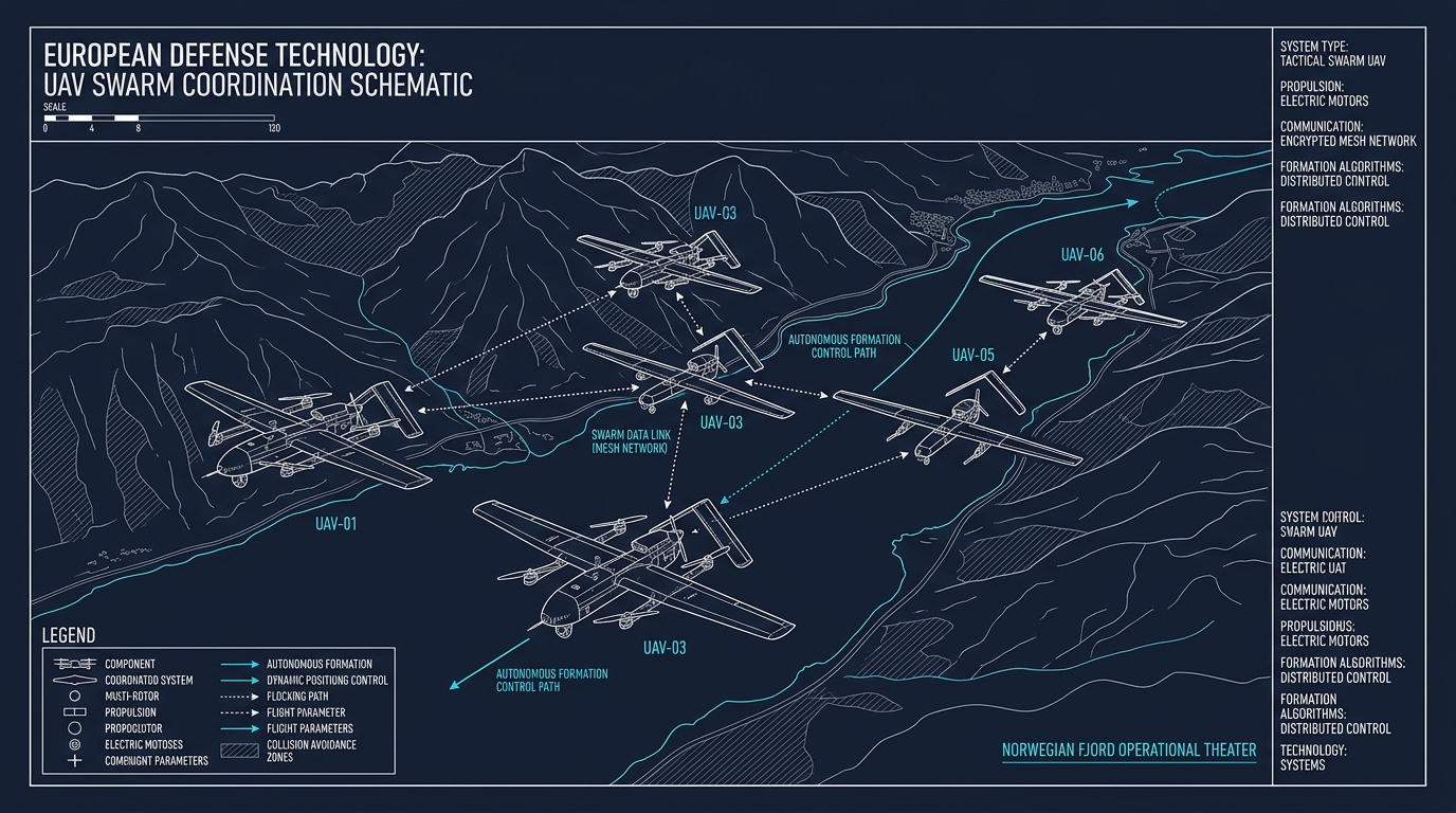 Essaimage de drones autonomes Six Robotics plateforme autonomie défense européenne