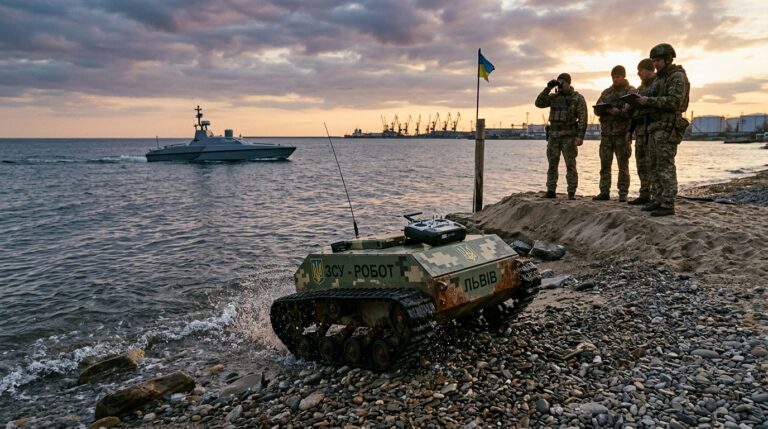Ukraine : le 123e Bataillon execute le premier assaut robotique depuis la mer de l&rsquo;histoire militaire mondiale dans la direction de Kinburn