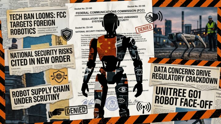 La FCC ajoute les robots humanoïdes chinois à sa liste noire de sécurité nationale - Illustration RoboActu