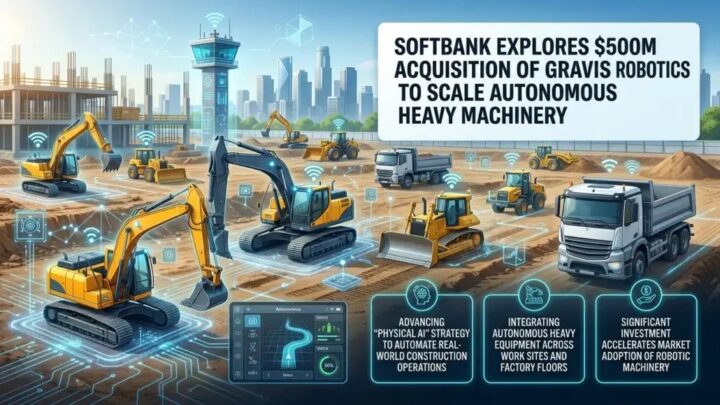SoftBank cible Gravis Robotics pour 500 millions de dollars apres sa sortie de Boston Dynamics