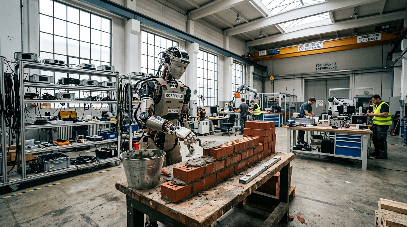Robot humanoide en test au Humanoid Application Centre pres de Rotterdam