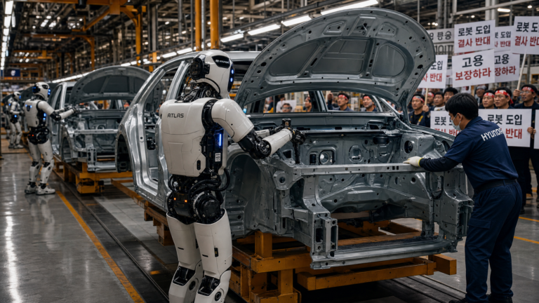 À Ulsan, Hyundai déploie ses robots Atlas et les syndicats ripostent par une grève de 4 heures : une première mondiale dans l’automobile
