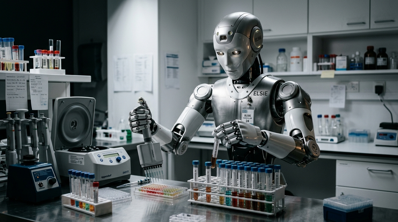 Elsie assistante humanoide autonome en laboratoire clinique