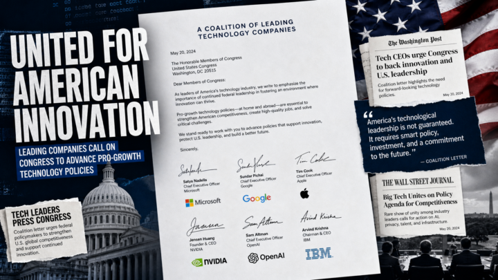 Coalition ouverte pour l IA open source signée NVIDIA OpenAI Google et 35 entreprises tech juillet 2026