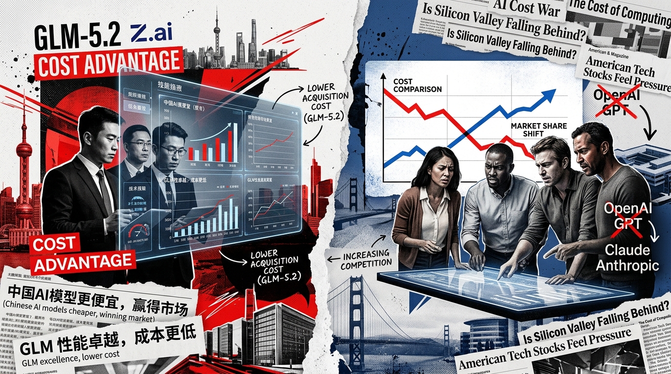 Illustration RoboActu : Comparaison des modeles IA chinois GLM-5.2 de Z.ai face a OpenAI et Anthropic