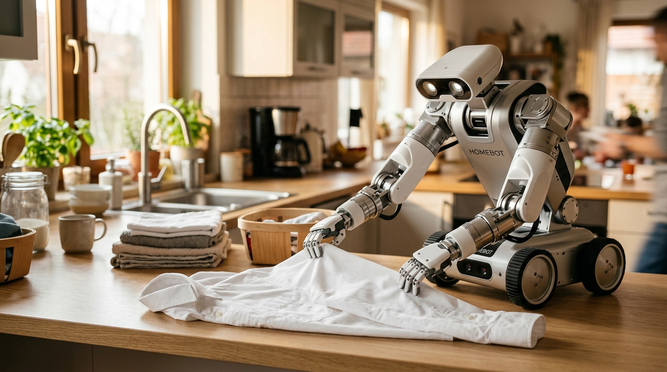 Le robot Memo de Sunday Robotics en action avec le modele ACT-2