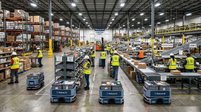 Robust.AI déploie 24 robots Carter dans deux entrepôts d&rsquo;O&rsquo;Neill Logistics : la logistique américaine accélère sa mutation