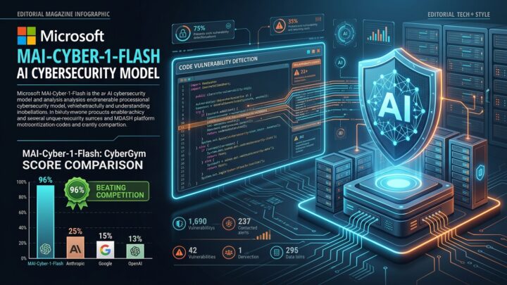 Microsoft MAI-Cyber-1-Flash modele IA cybersecurite 96 pourcent benchmark CyberGym