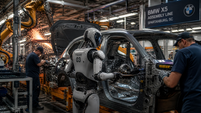 Figure 03 entre en production sur la ligne X5 de BMW Spartanburg : cinq motorisations, un seul humanoïde