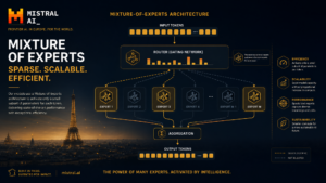 Architecture Mixture-of-Experts Mistral AI nouveau modele open-weight 2026