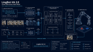 Architecture du modele causal LingBot-VA 2.0 de Robbyant Ant Group