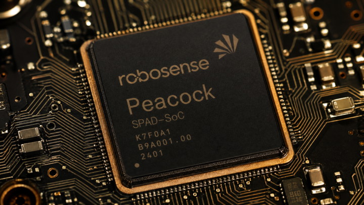 RoboSense E2 plateforme perception tout solide puce Peacock - Illustration RoboActu