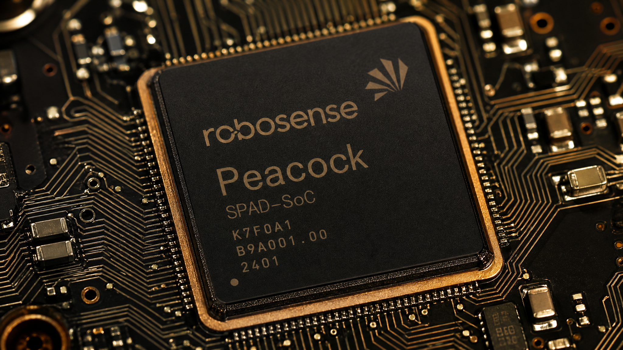RoboSense E2 plateforme perception tout solide puce Peacock - Illustration RoboActu