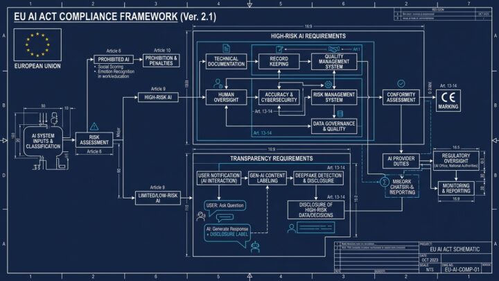 Blueprint technique du reglement europeen sur l IA Article 50 transparence chatbots deepfakes