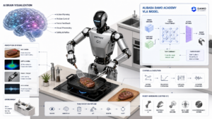RynnBrain 1.1 : le cerveau VLA d’Alibaba DAMO cuisine le steak sur Unitree G1 et Astribot-S1