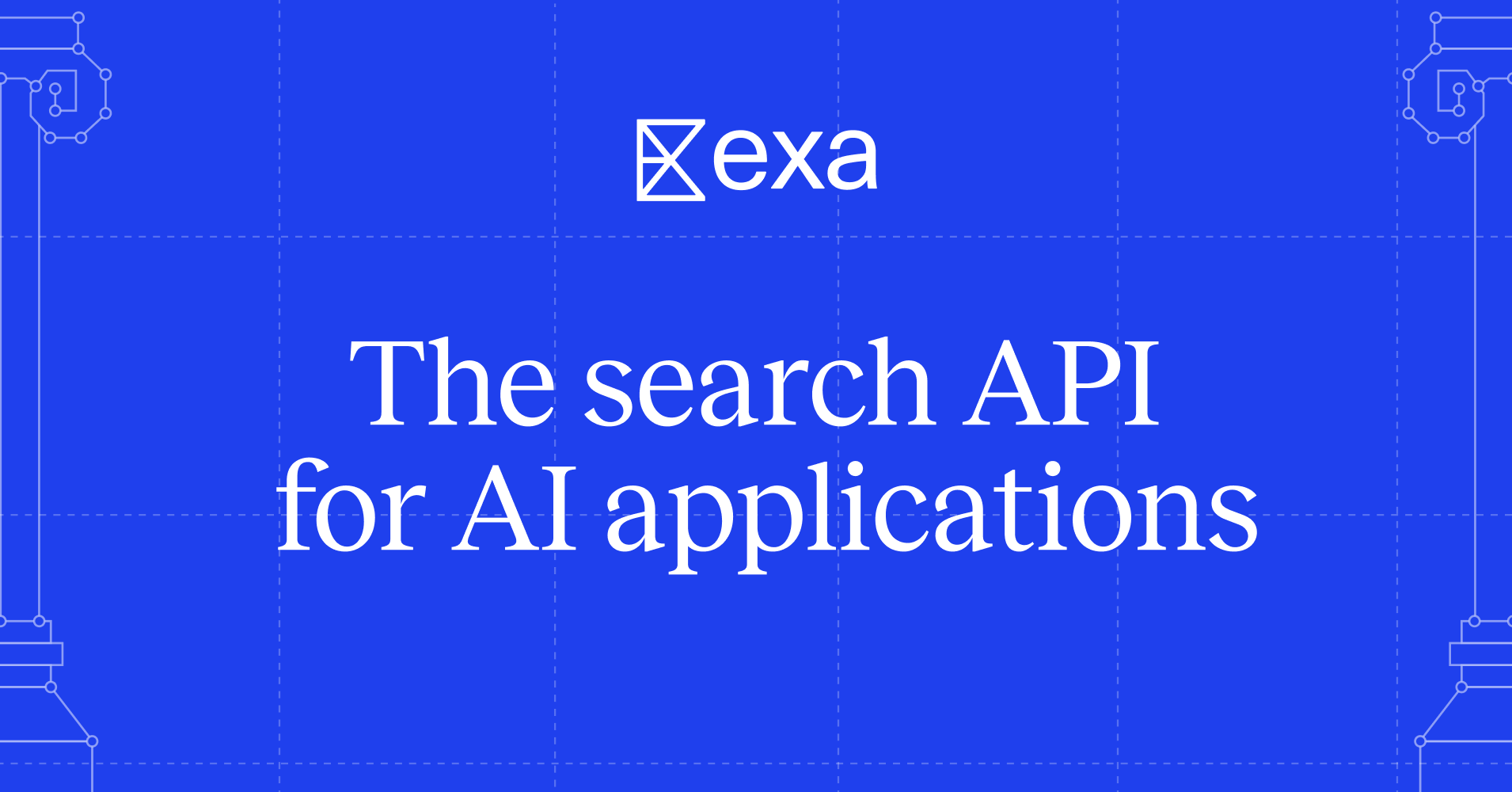 Identité visuelle du moteur de recherche Exa pour les applications d’intelligence artificielle