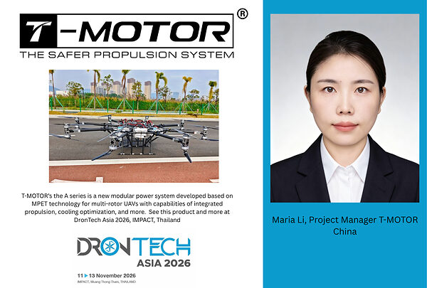 Visuel T-MOTOR pour DronTech Asia 2026 à Bangkok