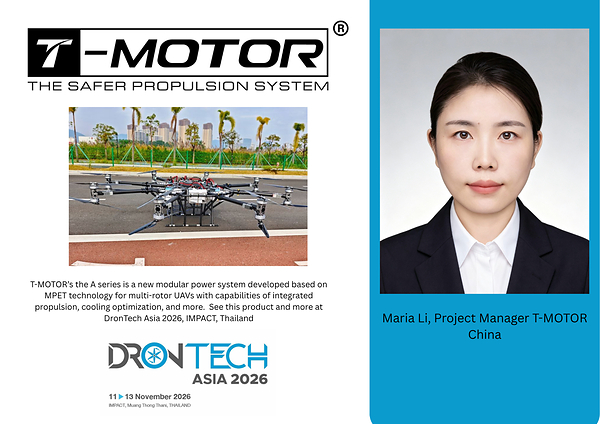 Visuel T-MOTOR pour DronTech Asia 2026 à Bangkok