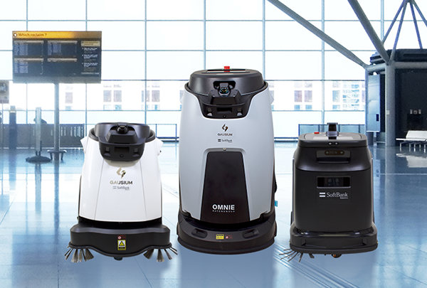 Robots autonomes de nettoyage exploités par Flagship dans un aéroport