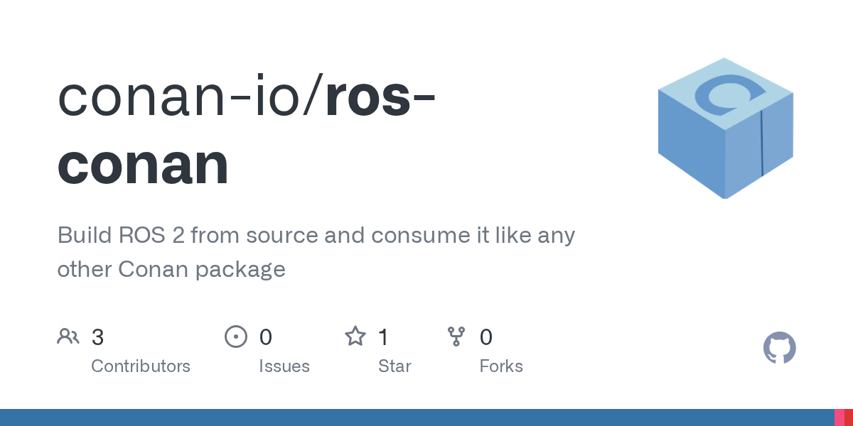 Aperçu officiel du dépôt ros-conan pour intégrer ROS 2 aux projets C++