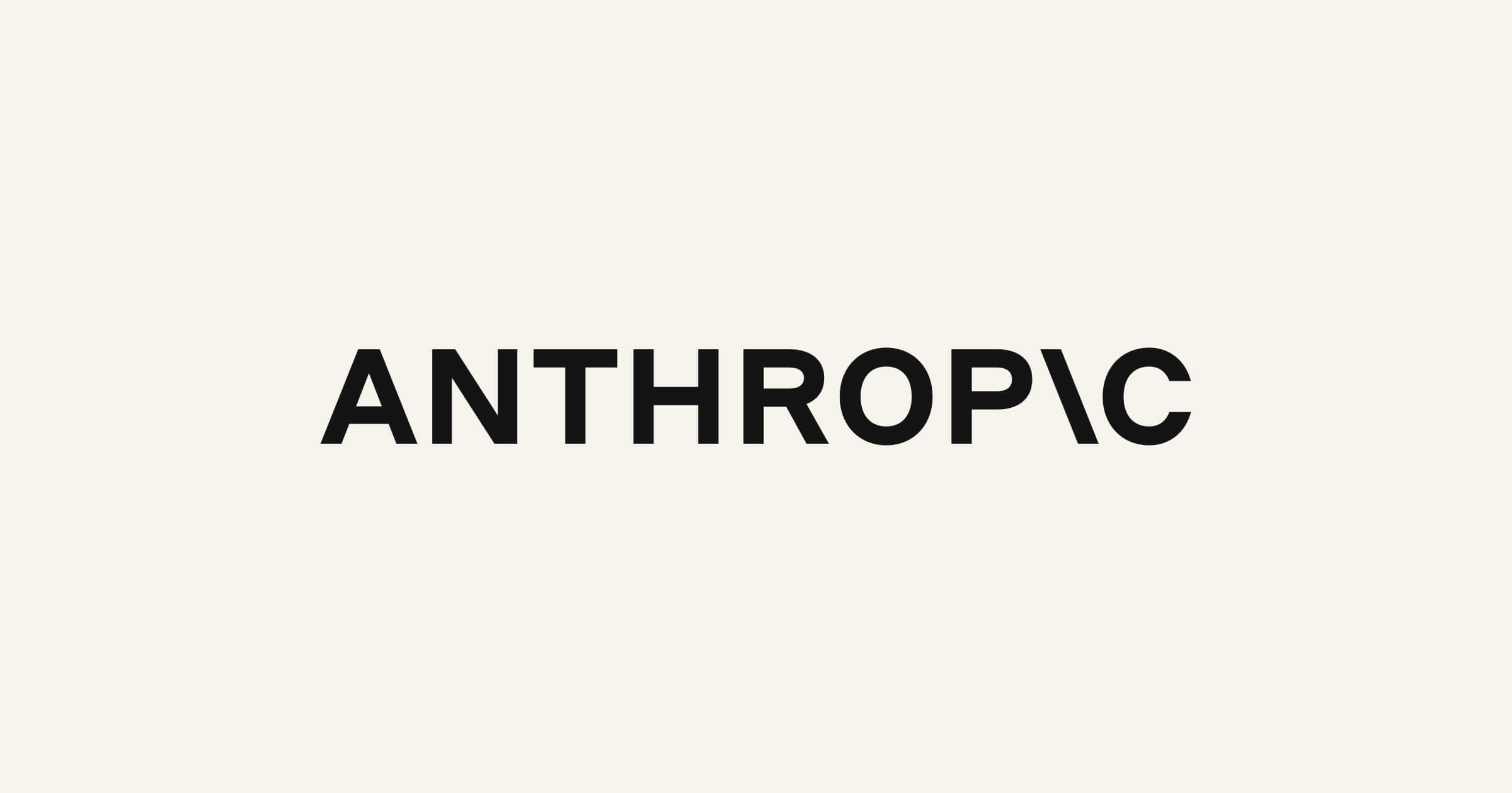 Logo Anthropic sur fond clair utilisé pour les actualités de la plateforme Claude