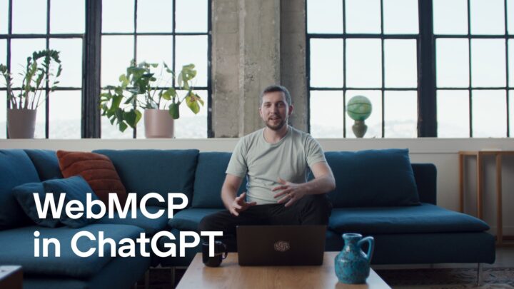Présentation vidéo de WebMCP dans ChatGPT par OpenAI