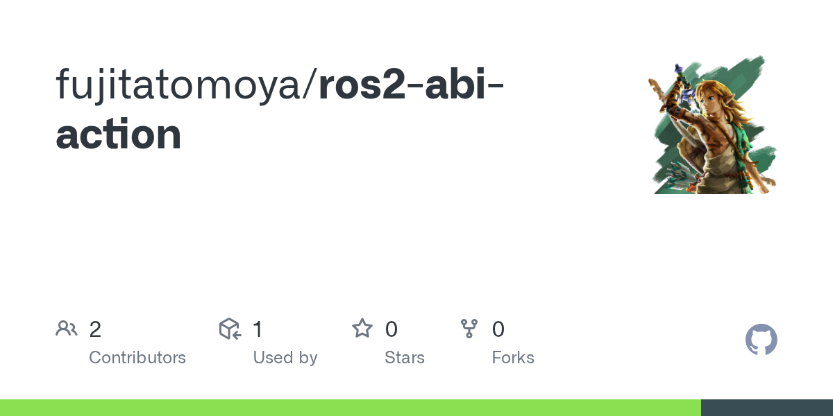 Aperçu GitHub du dépôt ros2-abi-action pour contrôler l'ABI de ROS 2