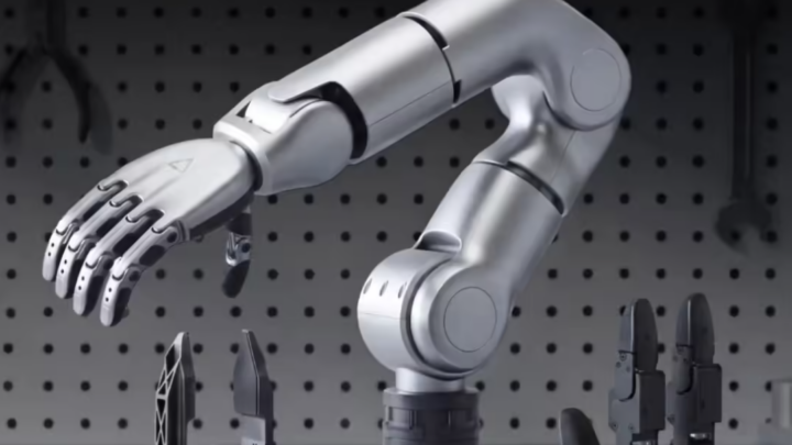 Bras robotique Unitree R1 à sept axes équipé d’une main adroite