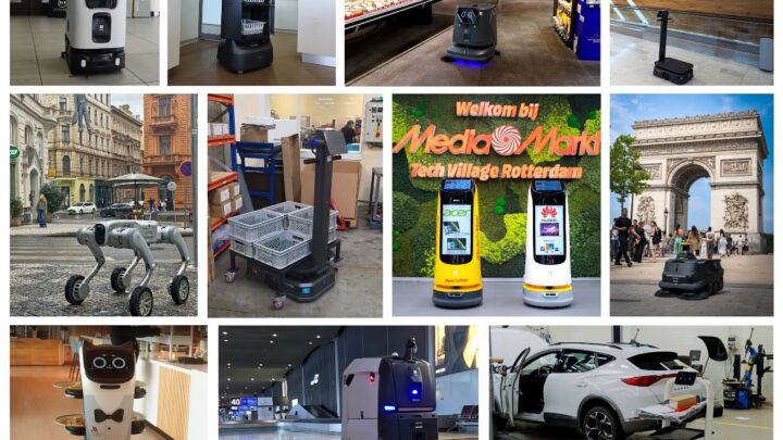 Robots de service Pudu présentés pour leurs déploiements en Europe