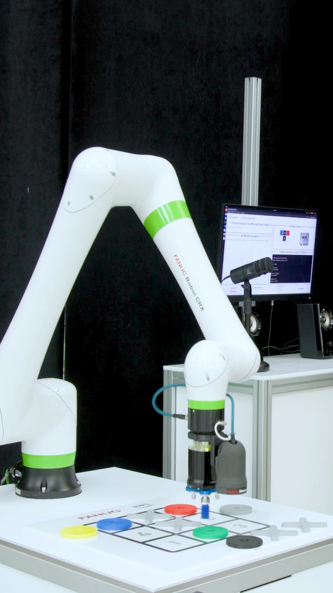 Robot industriel FANUC présenté dans la démonstration vocale avec AWS