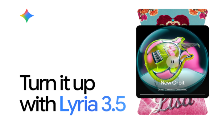 Visuel officiel de Google pour le modèle de génération musicale Lyria 3.5