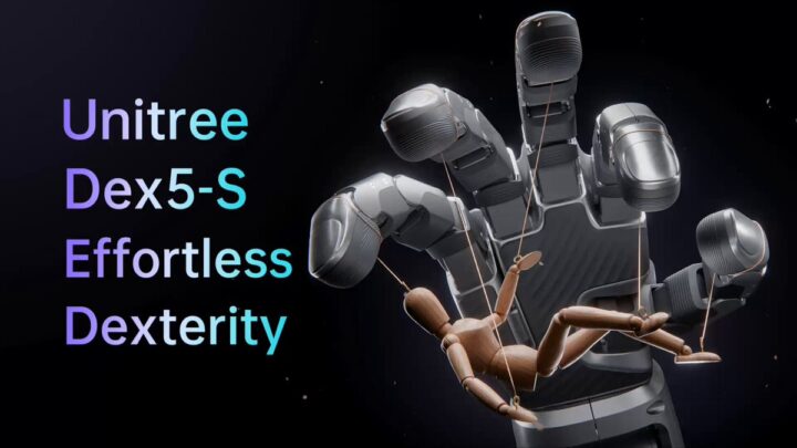Main robotique Unitree Dex5-S à cinq doigts