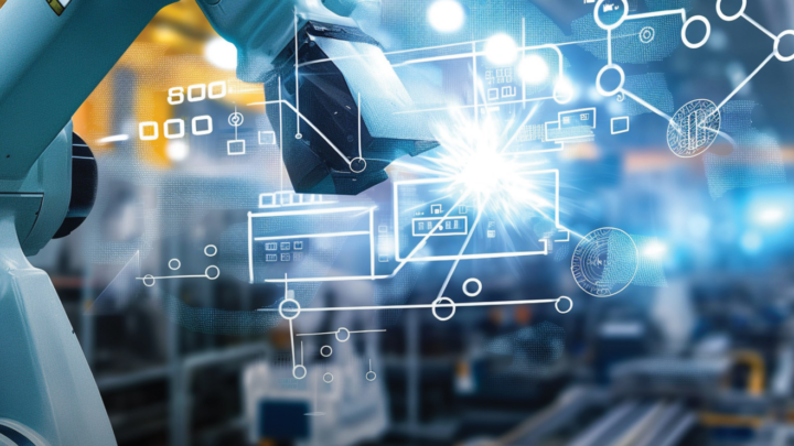 Robot industriel équipé de la plateforme d’intelligence artificielle Palladyne IQ