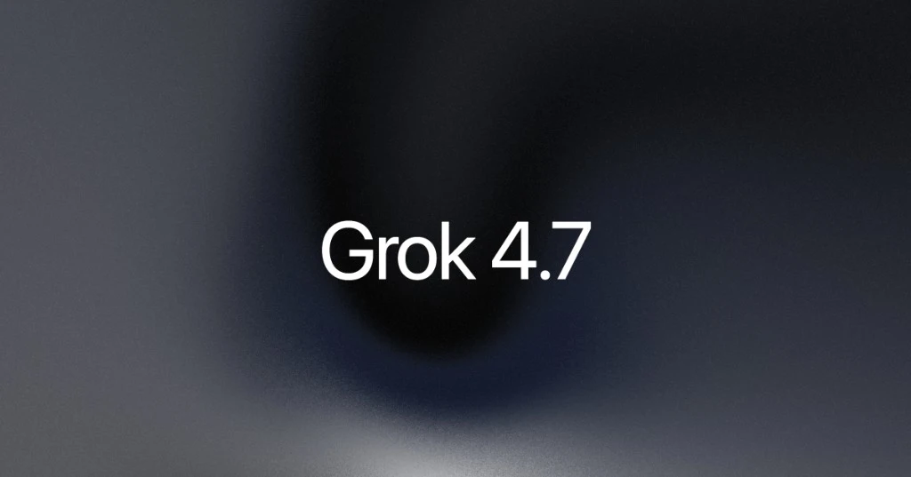 Visuel officiel de lancement du modèle Grok 4.7 de xAI