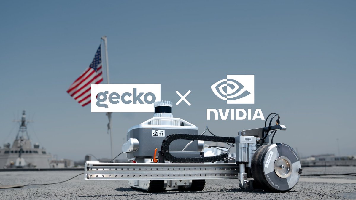 Robot industriel de Gecko Robotics associé aux garde-fous NVIDIA OpenShell