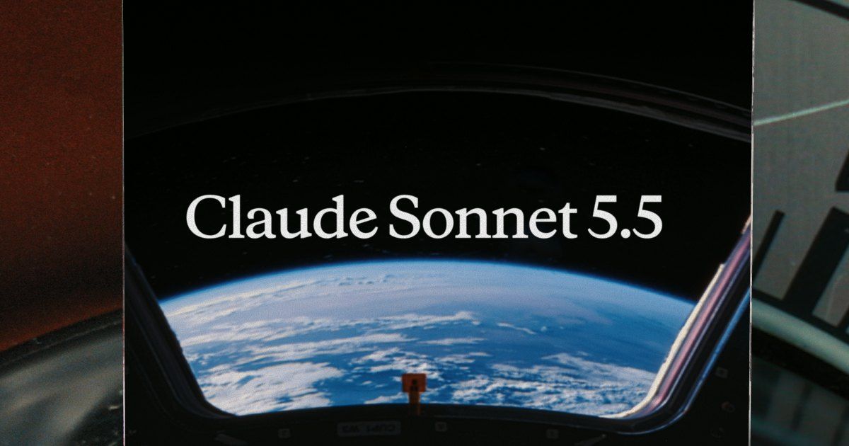 Visuel officiel de lancement du modèle Claude Sonnet 5.5 par Anthropic