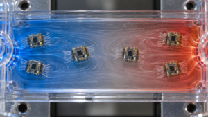 Des microrobots adaptent leur débit à la température et modifient leur environnement