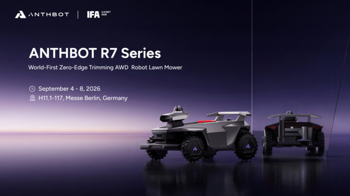 Le robot tondeuse ANTHBOT R7 et son bras de coupe EdgeEase