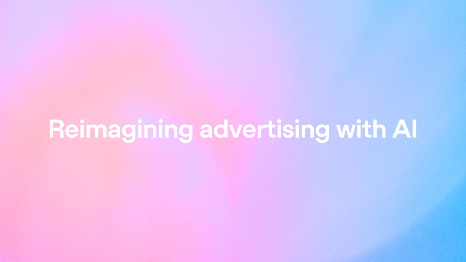 Visuel officiel OpenAI Reimagining advertising with AI