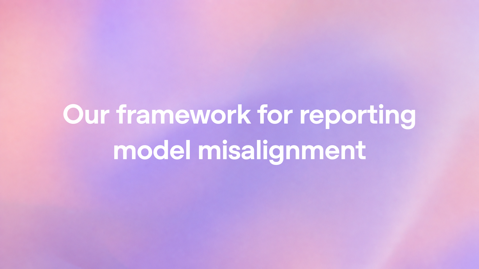 Visuel officiel du cadre OpenAI sur les incidents d’alignement des modèles