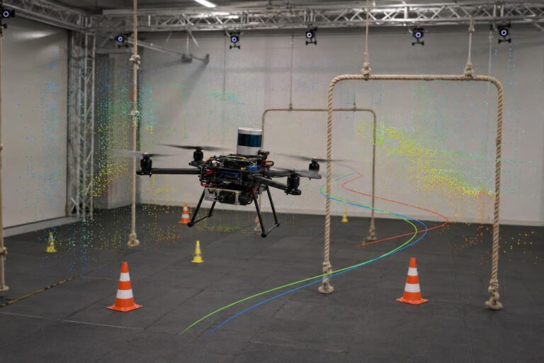 Un comparatif mesure quatre méthodes SLAM sur un drone équipé d’un Livox Mid-360