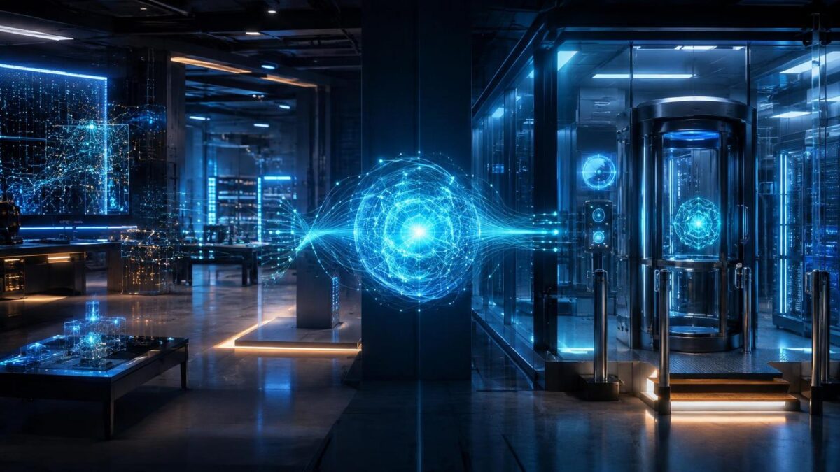 Noyau d’intelligence artificielle relié à un environnement ouvert et à un laboratoire sécurisé